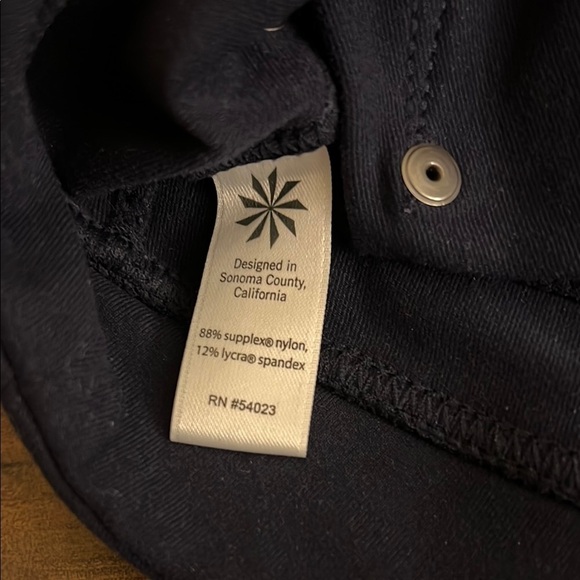 Athleta Blue Barrel Leg Pants, Sz. M - Picture 3 of 7